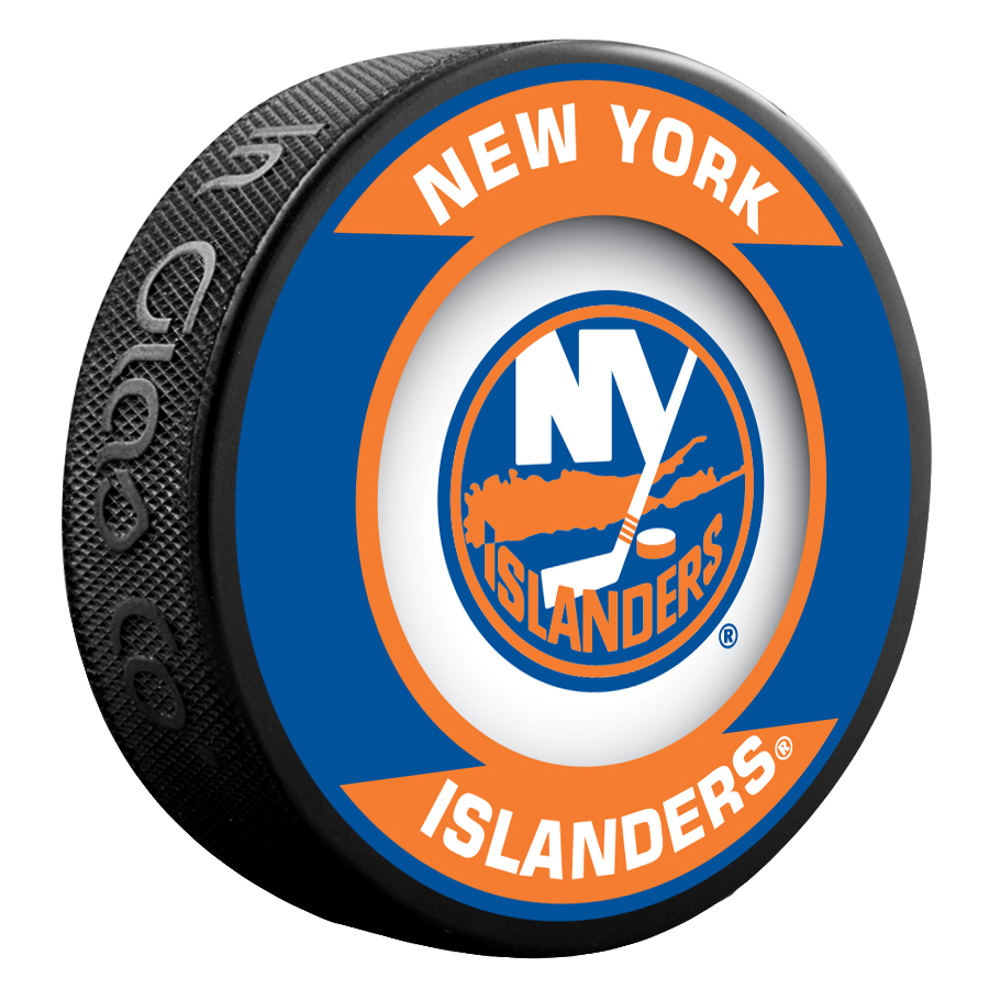 New York Islanders puk Retro - New York Islanders hokejové vybavení