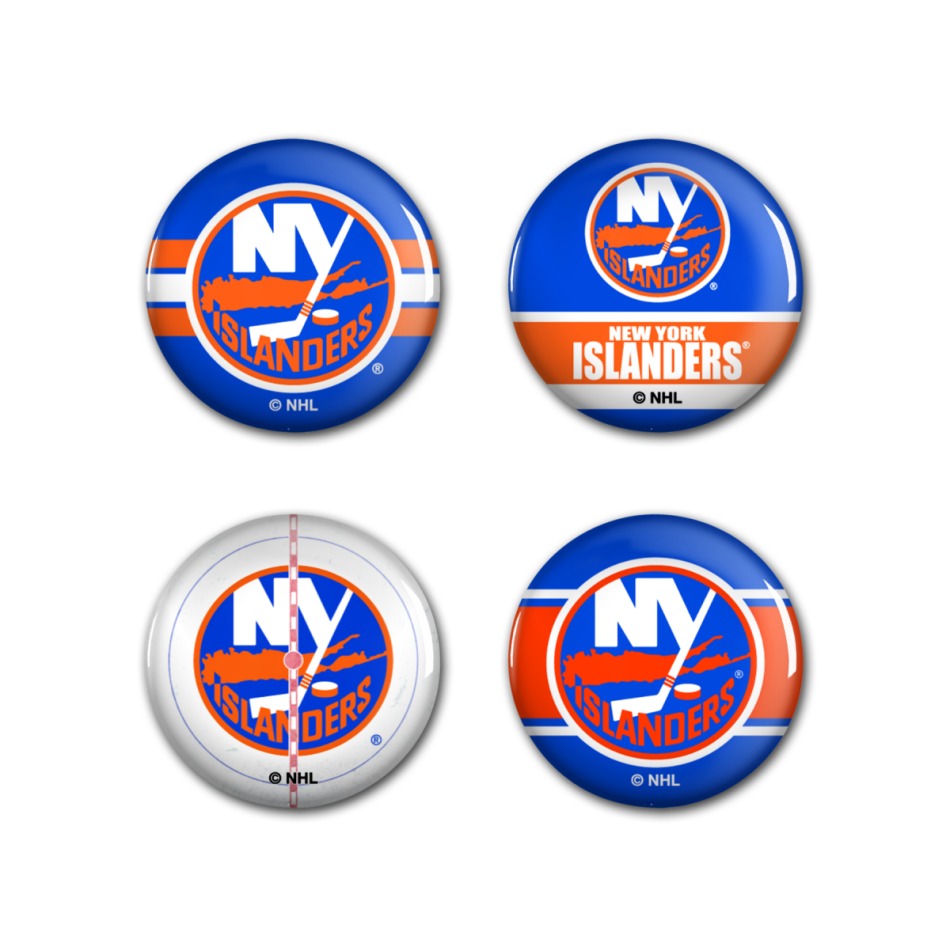 New York Islanders placka Button 4 Pack - New York Islanders ostatní suvenýry