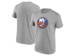 New York Islanders pánské tričko Primary Logo Graphic Sport Gray Heather