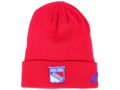 Zimní čepice adidas NHL Basic Cuff Knit RED Rangers