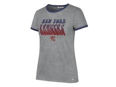 New York Rangers dámské tričko Letter Ringer grey