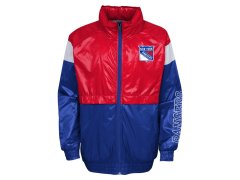 New York Rangers dětská bunda s kapucí Goal Line Stance Full-Zip Windbreaker