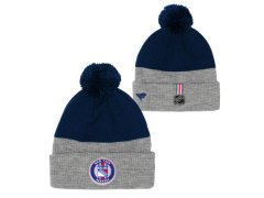 New York Rangers dětská zimní čepice Draft Cuffed Beanie With Pom