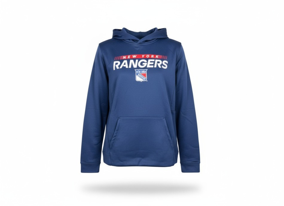 New York Rangers dětská mikina s&nbsp;kapucí Authentic Pro Hood Po Hoodie - New York Rangers dětské oblečení