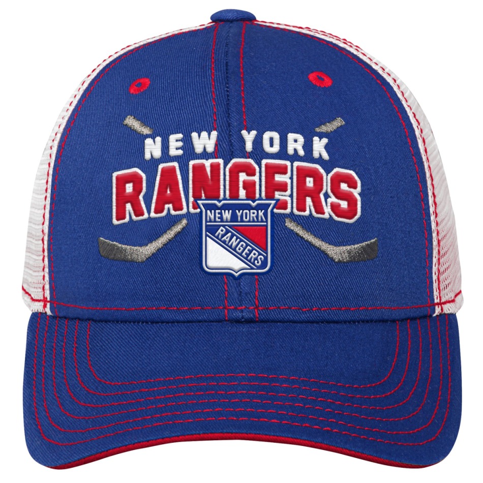 New York Rangers dětská čepice baseballová kšiltovka Lockup Meshback Adjustable - New York Rangers dětské oblečení