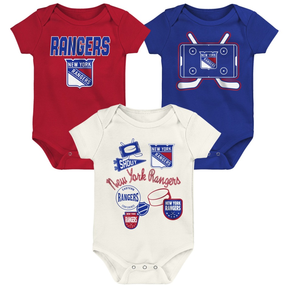 New York Rangers dětské body Littlest Player 3Pk Creeper Se