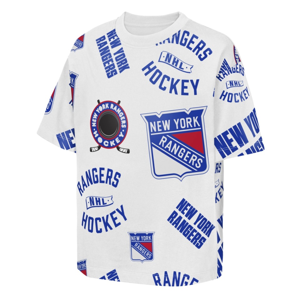 New York Rangers dětské tričko NHL Unstoppable All Over Print Short Sleeve Elevated - New York Rangers dětské oblečení