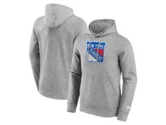 New York Rangers pánská mikina s&nbsp;kapucí Primary Logo Graphic Hoodie Sport Gray Heather