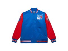 New York Rangers pánská bunda Primetime Heavyweight Satin Jacket Current Logo