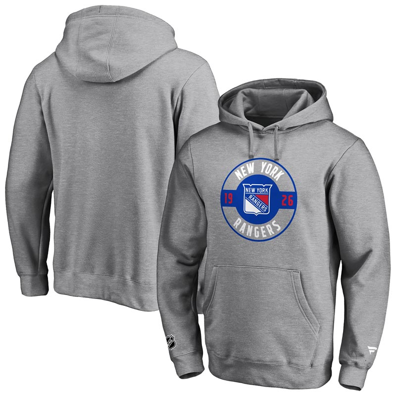 New York Rangers pánská mikina s&nbsp;kapucí Iconic Circle Start Graphic - New York Rangers mikiny, bundy, kalhoty