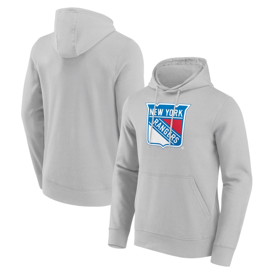 New York Rangers pánská mikina s&nbsp;kapucí Primary Logo Graphic Hoodie - VALUE - New York Rangers mikiny, bundy, kalhoty