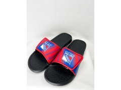 New York Rangers pánské pantofle Legacy Velcro Sport Slide Slipper