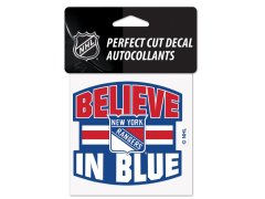 New York Rangers samolepka Perfect Cut Decal SLOGAN