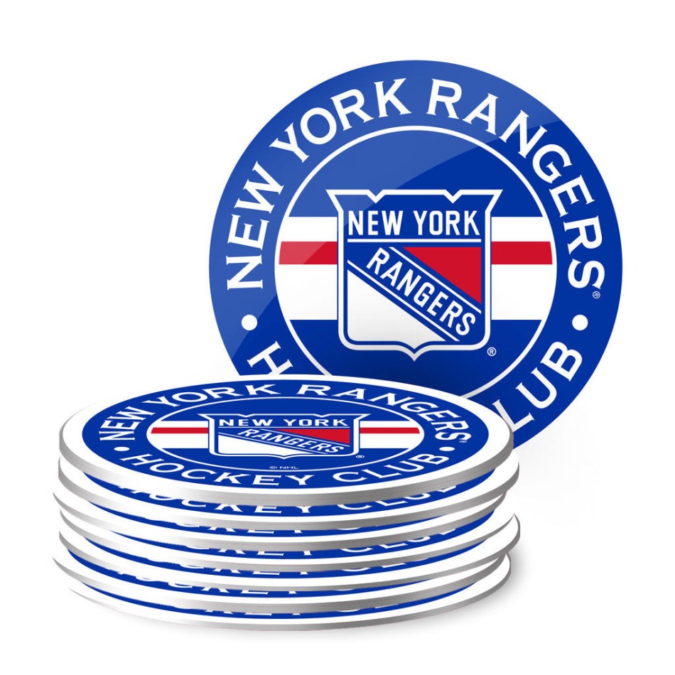 New York Rangers podtácek NHL 8pk Coaster Stripe De - New York Rangers ostatní suvenýry