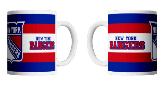 New York Rangers hrníček Stripes (330ml) - New York Rangers sklenice, hrníčky, misky