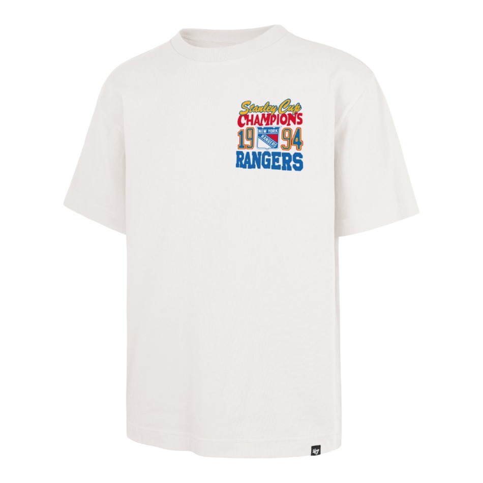 New York Rangers pánské tričko Starside 47 Foundation Tee white - New York Rangers trička, polo trička, košile