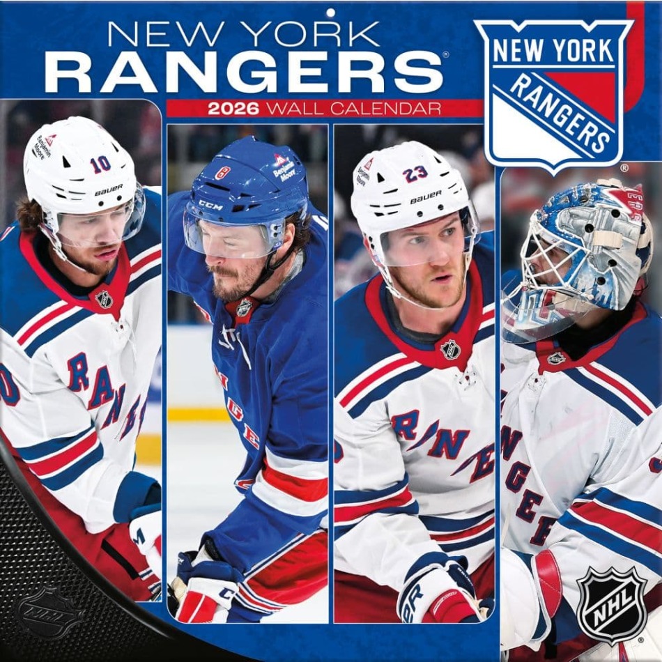 New York Rangers kalendář 2026 Wall - New York Rangers vlajky, plakáty