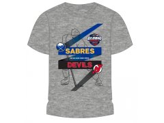 NHL produkty dětské tričko NHL Global Series 2024 Czechia Buffalo Sabres vs New Jersey Devils Match-Up Graphic Tee