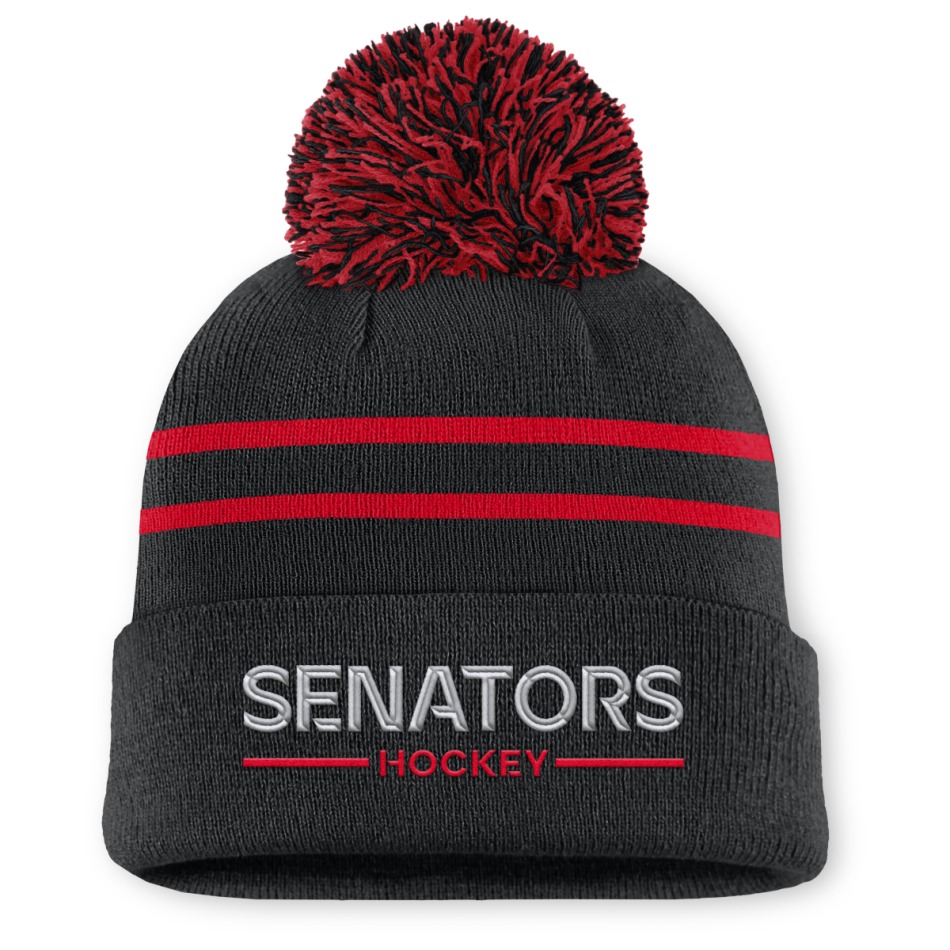 Ottawa Senators dámská zimní čepice Authentic Pro W/Cap Cuffed Pom Beanie