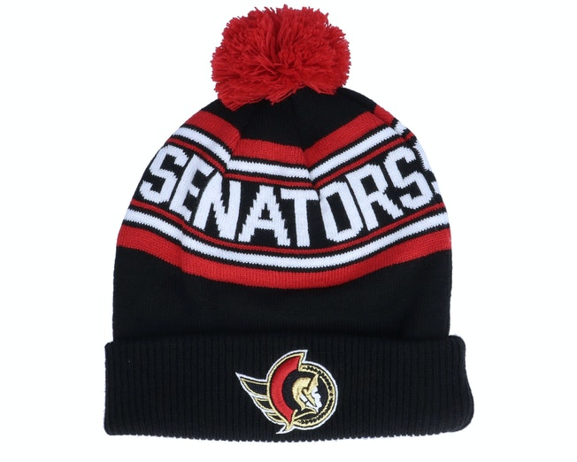 Ottawa Senators dětská zimní čepice wordmark cuffed pom - Ottawa Senators dětské oblečení