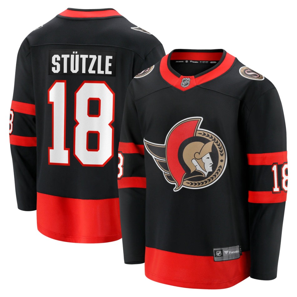 Ottawa Senators hokejový dres #18 Tim Stützle Breakaway Home - Ottawa Senators dresy