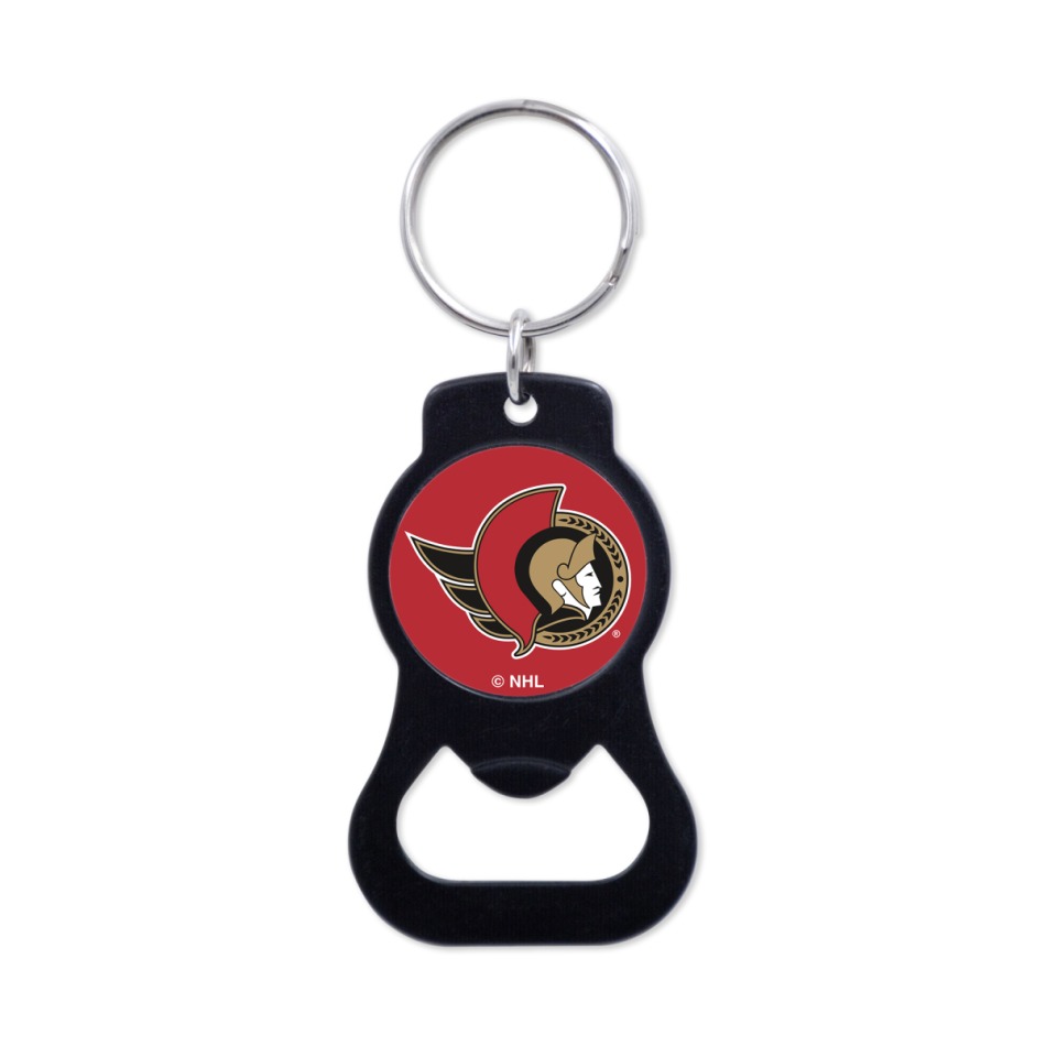 Ottawa Senators přívěšek s&nbsp;otvírakem Black Ring - Ottawa Senators klíčenky, náramky, šperky