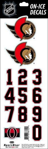 Ottawa Senators samolepky na helmu Decals New Logo - Ottawa Senators ostatní suvenýry