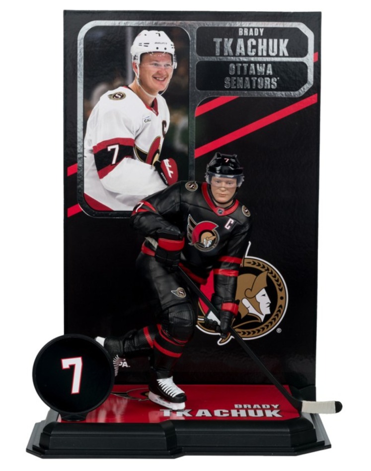Ottawa Senators figurka Brady Tkachuk #7 SportsPicks Black Jersey - Ottawa Senators ostatní suvenýry