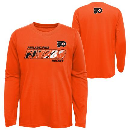 Philadelphia Flyers dětské tričko s&nbsp;dlouhým rukávem Rink Reimagined LS Ultra orange - Philadelphia Flyers dětské oblečení