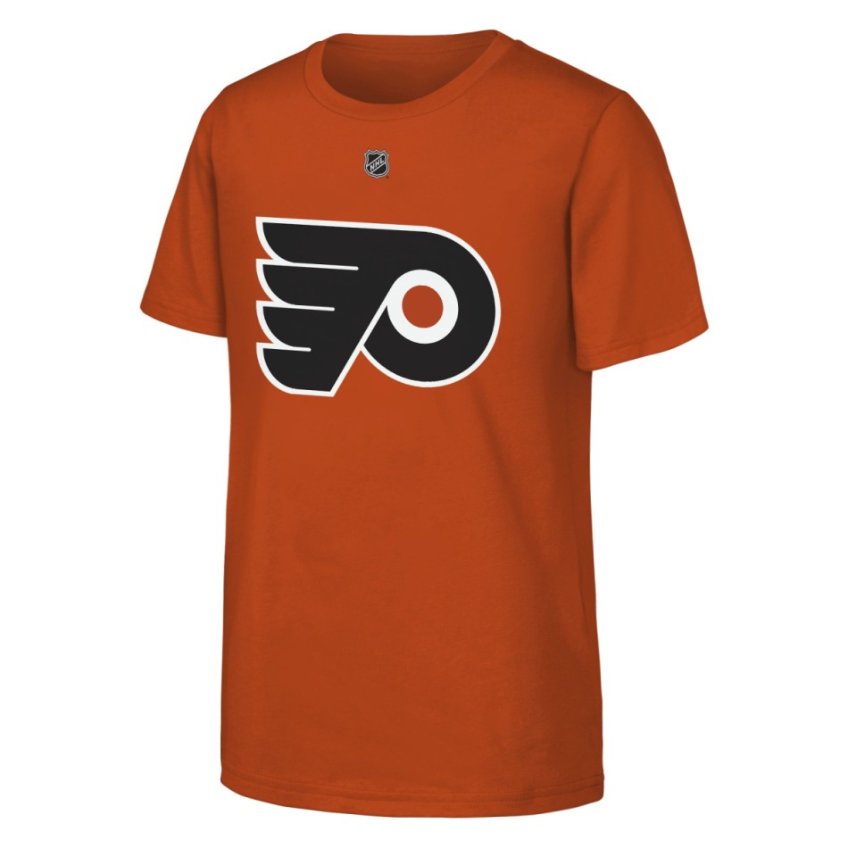 Philadelphia Flyers dětské tričko NHL Flat Name & Number Short Sleeve Cotton - Philadelphia Flyers dětské oblečení
