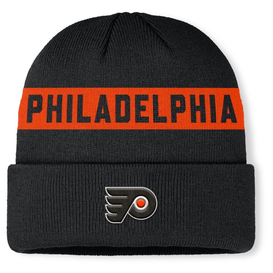 Philadelphia Flyers zimní čepice Authentic Pro A/Cap Cuffed inscription - Philadelphia Flyers kšiltovky, čepice, rukavice