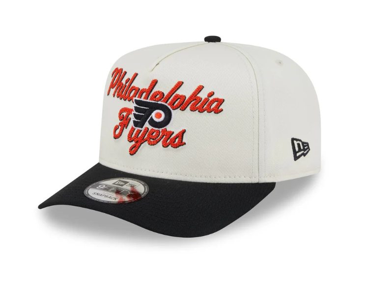 Philadelphia Flyers čepice baseballová kšiltovka New Era 950AF Chainstitch white - Philadelphia Flyers kšiltovky, čepice, rukavice