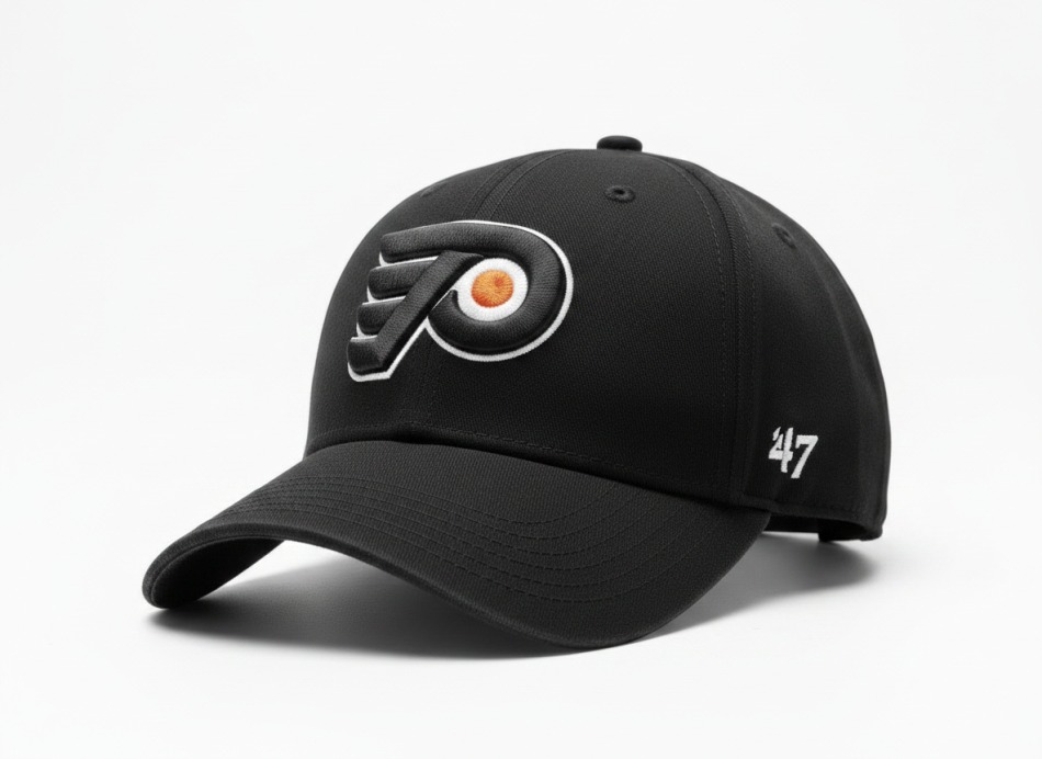 Philadelphia Flyers čepice baseballová kšiltovka NHL ´47 Black Flex - Philadelphia Flyers kšiltovky, čepice, rukavice