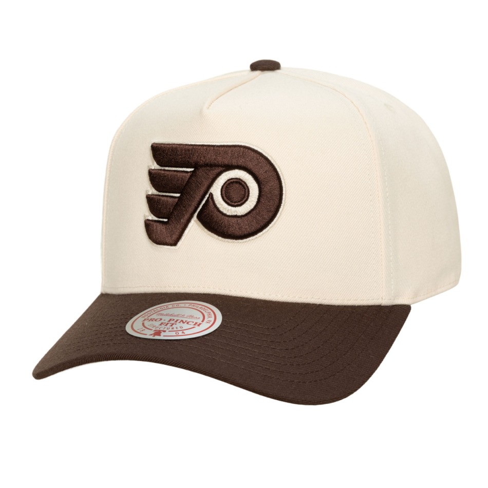 Philadelphia Flyers čepice baseballová kšiltovka NHL Brown and Cream Pro Snapback