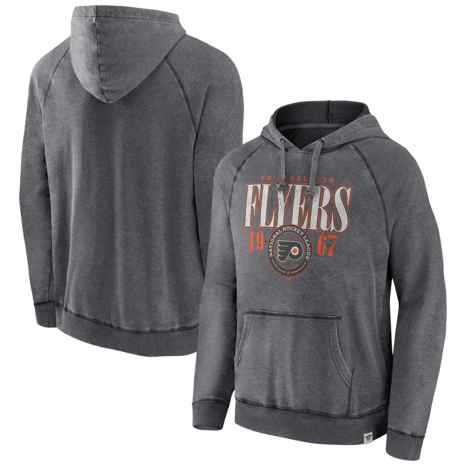 Philadelphia Flyers pánská mikina s&nbsp;kapucí A/LS Hoodie grey - Philadelphia Flyers mikiny, bundy, kalhoty