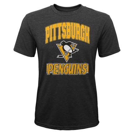 Pittsburgh Penguins dětské tričko All Time Great Triblend black - Pittsburgh Penguins dětské oblečení