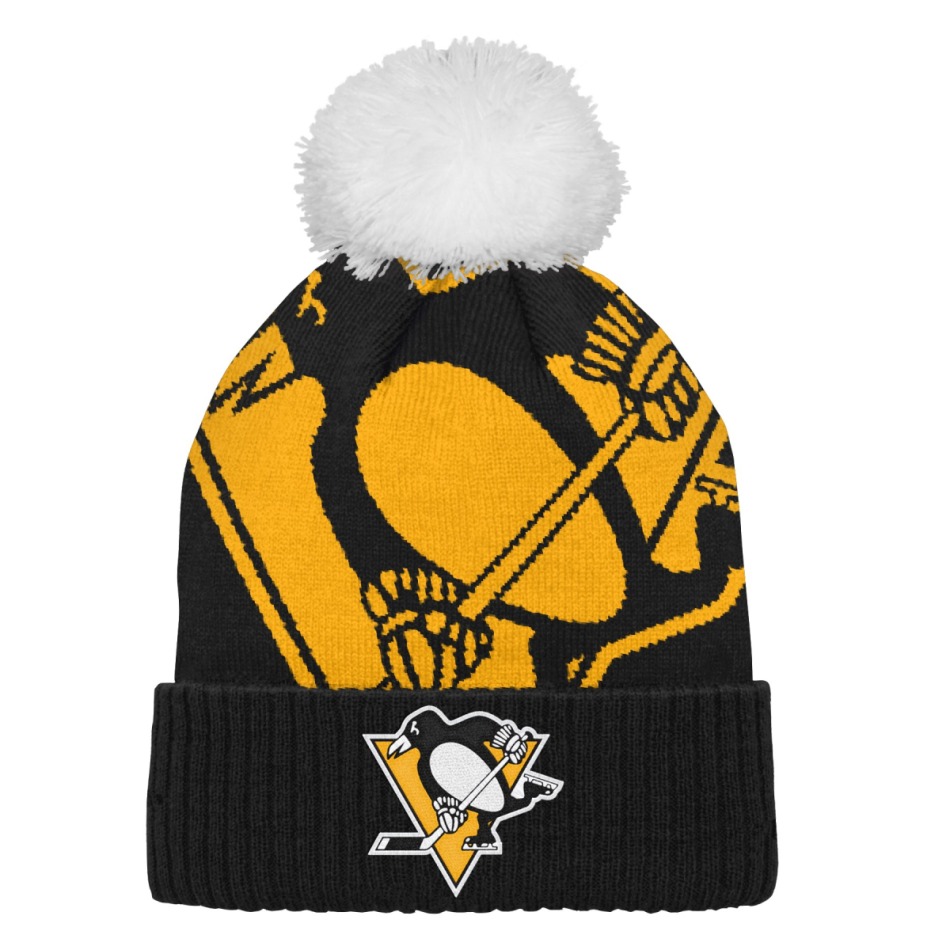 Pittsburgh Penguins dětská zimní čepice Big Face - Pittsburgh Penguins dětské oblečení