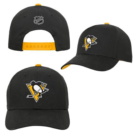 Pittsburgh Penguins dětská čepice baseballová kšiltovka Precurved Snap - Pittsburgh Penguins dětské oblečení