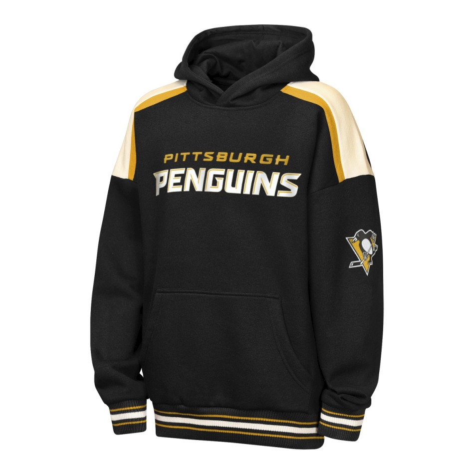 Pittsburgh Penguins dětská mikina NHL Camaraderie Oversized Colorblock Fleece - Pittsburgh Penguins dětské oblečení