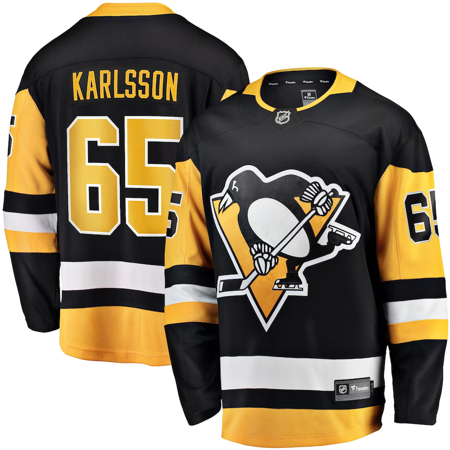 Pittsburgh Penguins hokejový dres #65 Erik Karlsson Breakaway Alternate Jersey Distribuce: USA - Pittsburgh Penguins dresy