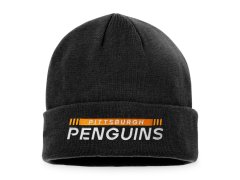 Pittsburgh Penguins zimní čepice Authentic Pro Game & Train Cuffed Knit Black