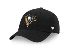 Pittsburgh Penguins čepice baseballová kšiltovka NHL Core Black Curved Unstructured