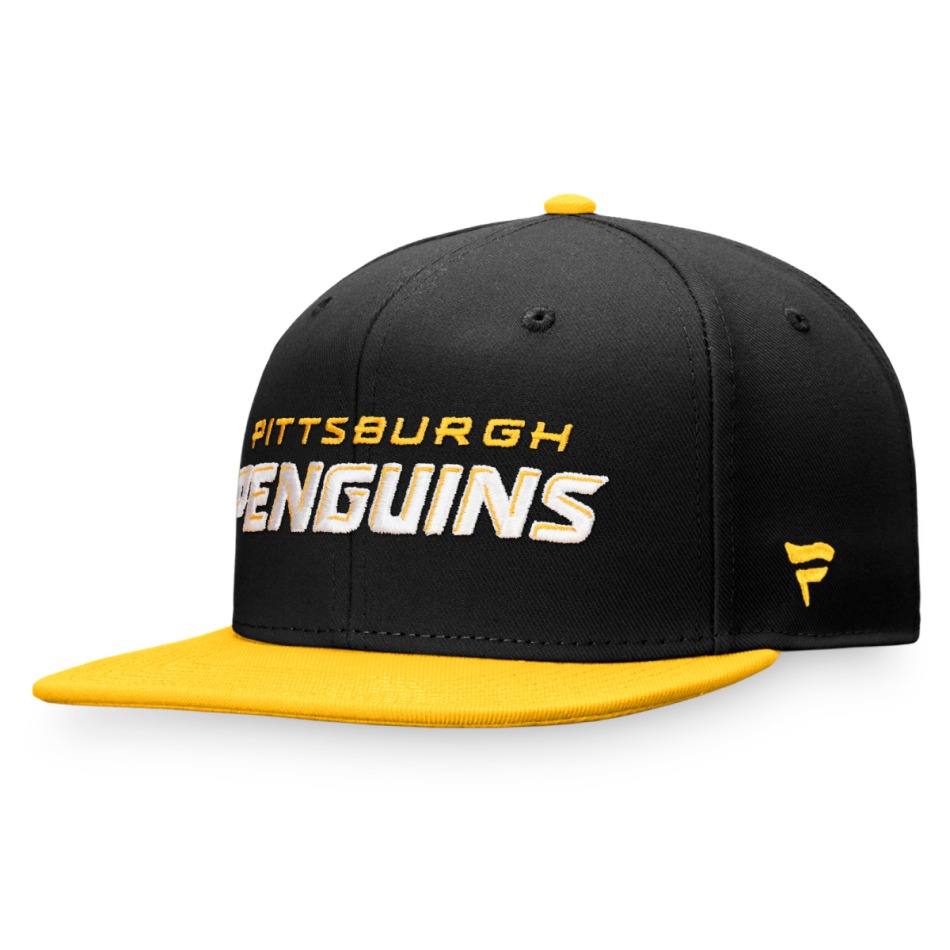 Pittsburgh Penguins čepice flat kšiltovka Iconic Color Blocked Snapback BY - Pittsburgh Penguins kšiltovky, čepice, rukavice