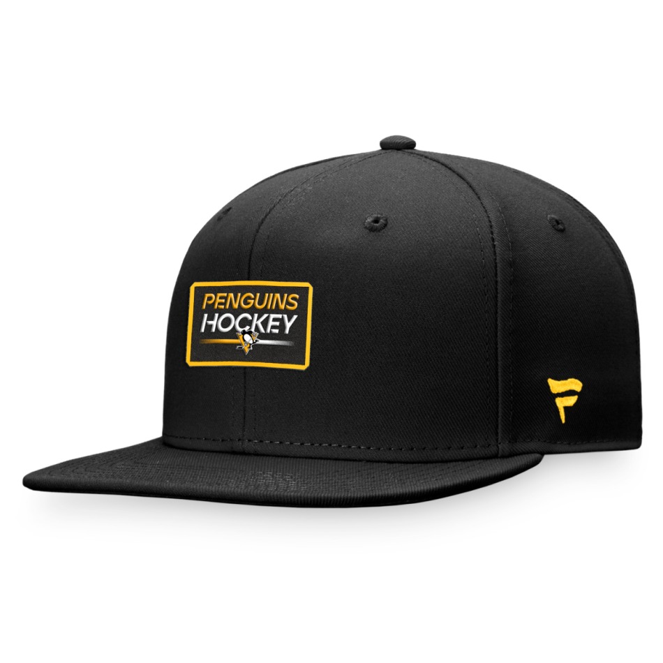Pittsburgh Penguins čepice flat kšiltovka Authentic Pro Prime Flat Brim Snapback black - Pittsburgh Penguins kšiltovky, čepice, rukavice