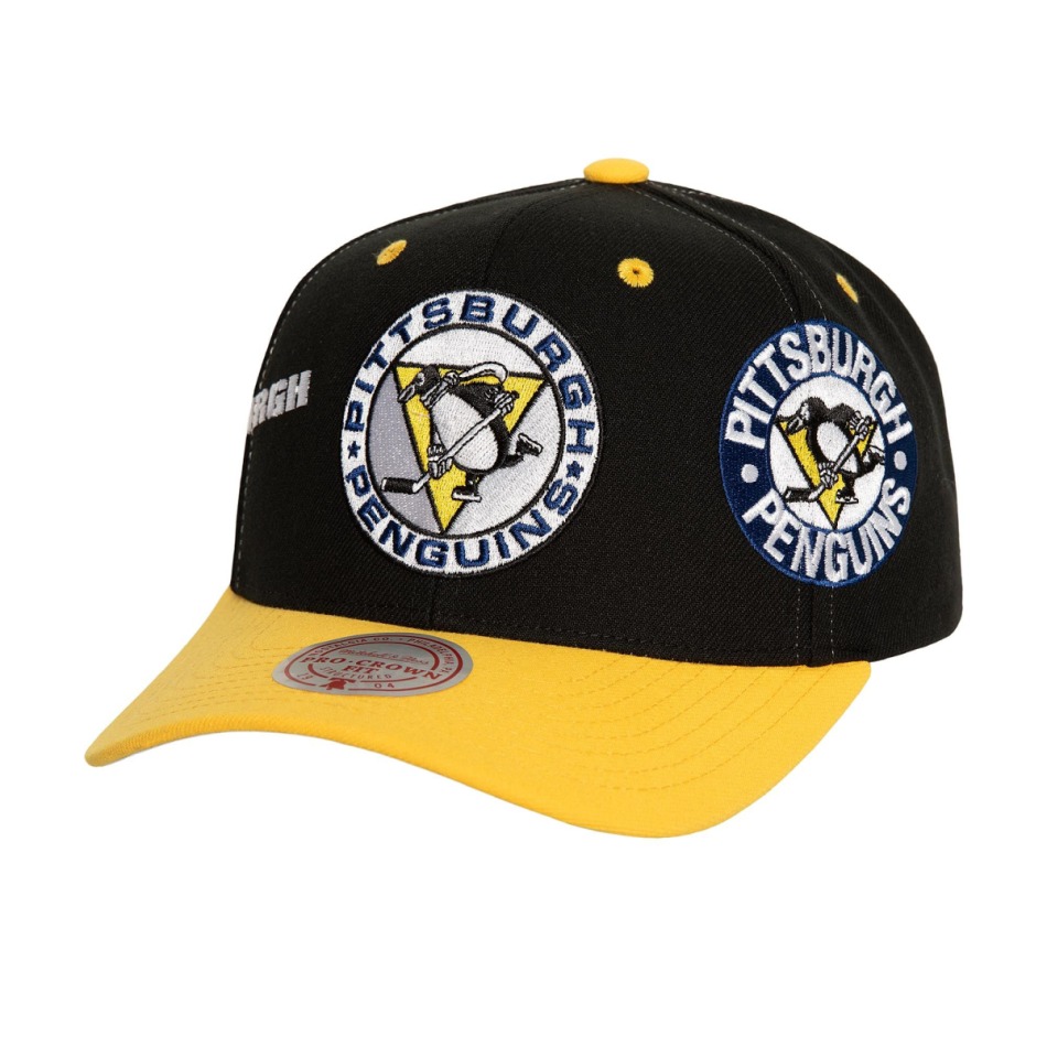 Pittsburgh Penguins čepice flat kšiltovka Overbite Pro Snapback Vntg - Pittsburgh Penguins kšiltovky, čepice, rukavice