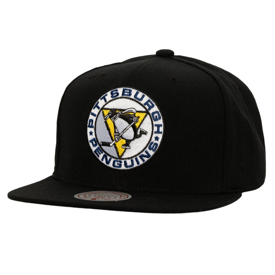 Pittsburgh Penguins čepice flat kšiltovka Conference Patch Snapback black - Pittsburgh Penguins kšiltovky, čepice, rukavice