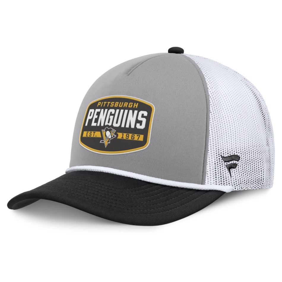 Pittsburgh Penguins čepice baseballová kšiltovka Course Adjustable Foam Front A-Frame Meshaback - Pittsburgh Penguins kšiltovky, čepice, rukavice