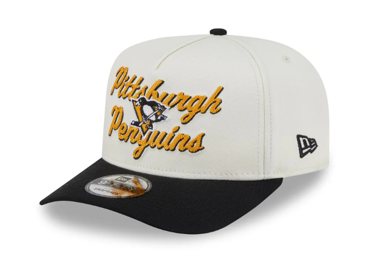 Pittsburgh Penguins čepice baseballová kšiltovka New Era 950AF Chainstitch white - Pittsburgh Penguins kšiltovky, čepice, rukavice