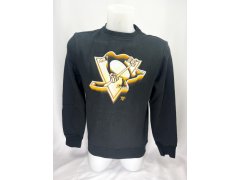 Pittsburgh Penguins pánská mikina Chrome Graphic Crew Sweatshirt Black