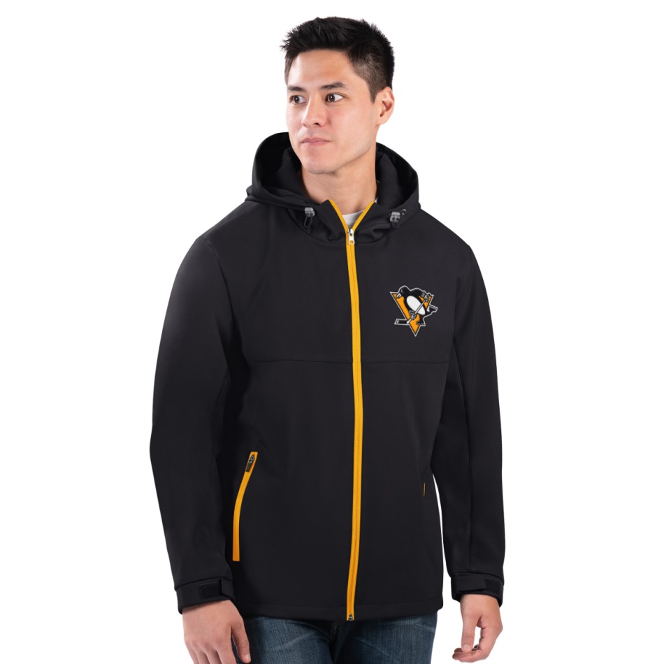 Pittsburgh Penguins pánská bunda s&nbsp;kapucí Hot Softshell Jacket - Pittsburgh Penguins mikiny, bundy, kalhoty